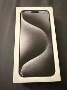 Original Apple iPhone 15 Pro Max Retail Box - White Titanium - READ - Free Ship - Zdjęcie 1 z 3