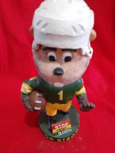 North Dakota State Mascot Go Bison ! SGA Bobblehead FOOTBALL RARE - Picture 1 of 6