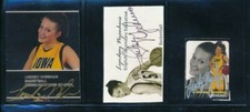 lot (3) Lindsey Nyenhuis Signed Small Photo Iowa Hawkeyes Women's Basketball 