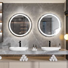 Rund/Oval/Rechteck/Quadrat XXL Badspiegel Badezimmerspiegel mit LED Beleuchtung 