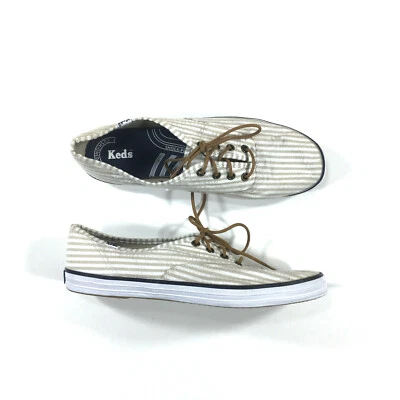 Zapatillas Mujer Keds Champion Seersucker Talla 9 Blanco Beige WF44011M Foto 1 de 4