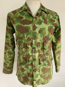 VTG Old US Marines Frogskin Camo Custom Shooter Jacket P44 WW2 WWII USMC 40s - Picture 1 of 11