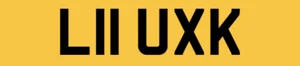 LUKE LUCK NUMMERNSCHILD PRIVATZULASSUNG PERSÖNLICH GESCHÄTZTES REG L11 UXK REG - Bild 1 von 4