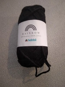 Hobbii Rainbow Yarn Black 09 color 2 ounce 276900 - Picture 1 of 2
