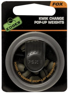 Fox Edges Kwik Quick Change Pop-Up Weights For Carp Fishing Rigs - Picture 1 of 5