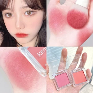 Powder Blusher Highlight Monochrome Powder Blusher Cosmetics Waterproof wi - Picture 1 of 16