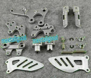 Front Rider Footrest Foot Pegs Brackets fit SUZUKI 2005-2011 GSXR 1000 K5 motor - Picture 1 of 4