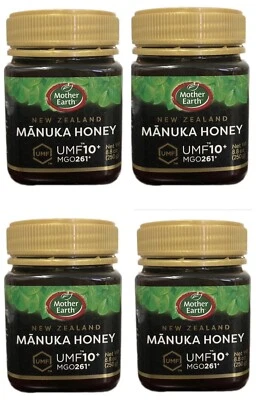Honey 4 Pack! — Mother Earth Trader Joe’s New Zealand Manuka Honey🍯Jars UMF 10+ - Image 1 of 3