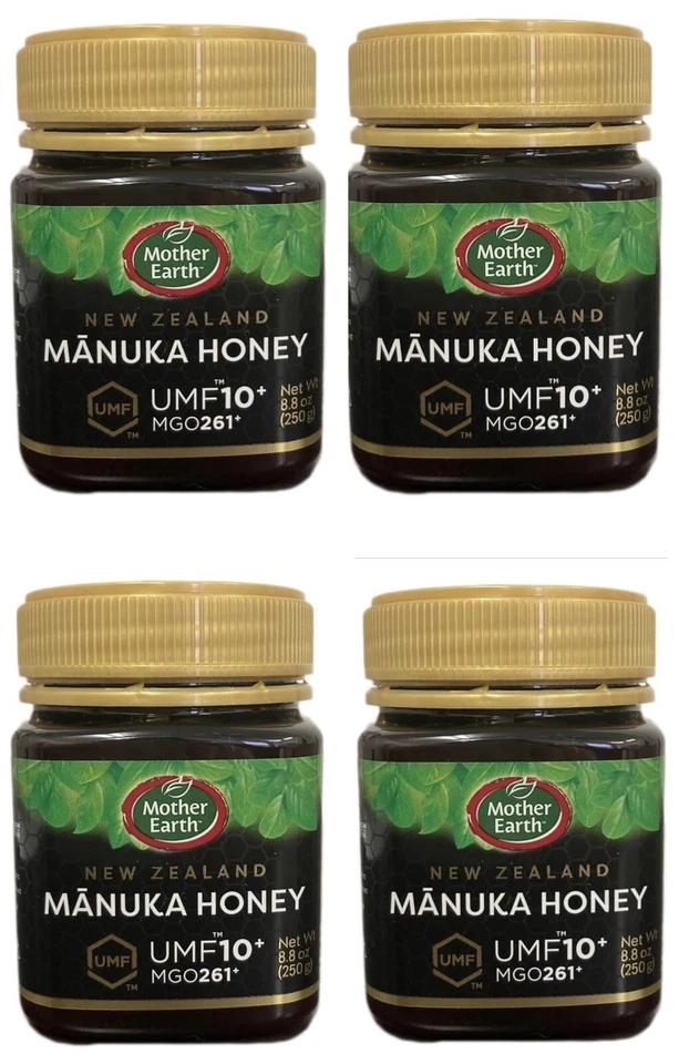 Мед 4 упаковки! — Mother Earth Trader Joe's New Zealand Manuka Honey🍯Jars UMF 10+ - Изображение 1 из 3