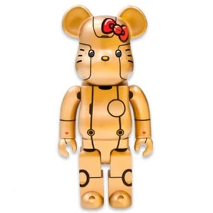 Medicom Bearbrick Robot Hello Kitty Gold Action City 400% Be@rbrick - Picture 1 of 5