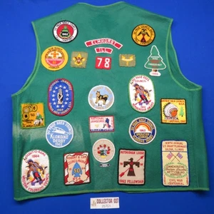 Boy Scout 1960's Patch Vest Du Page Area Council, Natokiokan 41 Jamboree 257C1 - Picture 1 of 10