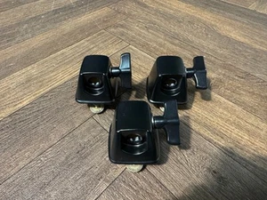 Mapex Black Floor Tom Drum Leg Holders Hardware Mounts x3 #NP45 - Picture 1 of 7