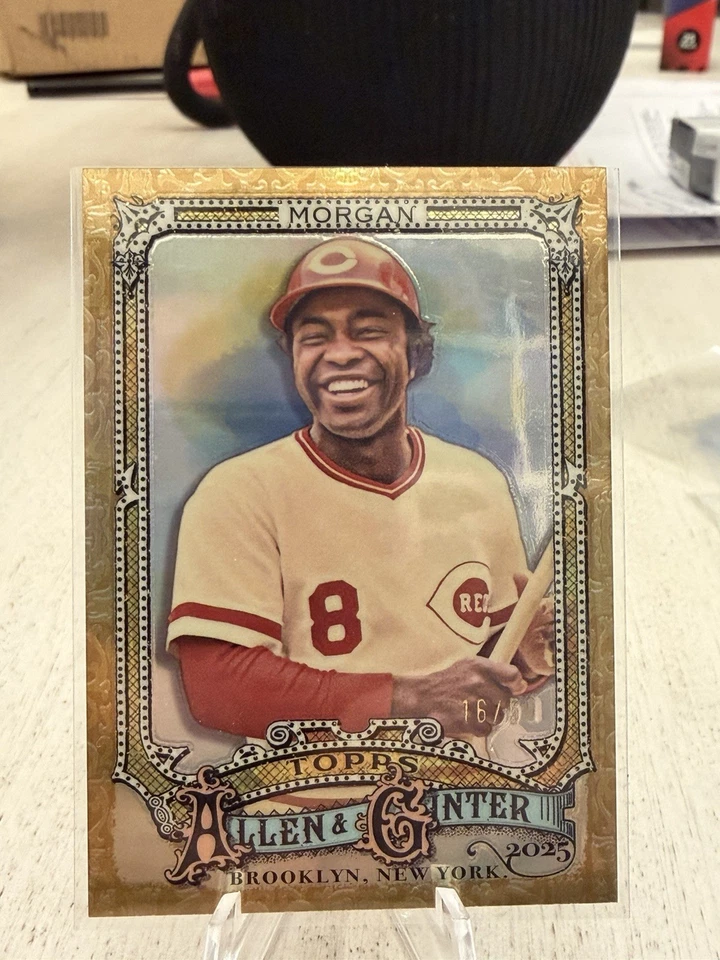 Topps Allen and Ginter Joe Morgan 2025 oro 16/50 Foto 1 de 2
