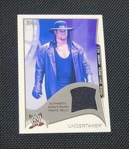2014 WWE Topps UNDERTAKER THE GREAT AMERICAN BASH EVENT WORN PANTS RELIC - Picture 1 of 2