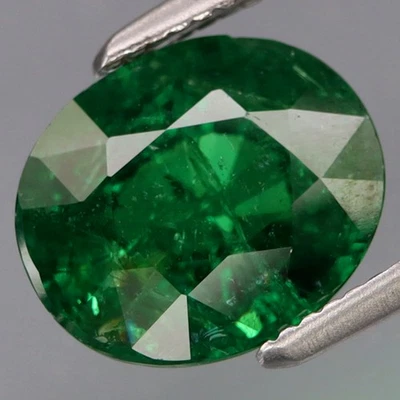 ¡Color encantador de 2,60 quilates y fuego completo! Tsavorita verde superior natural Kenia Foto 1 de 4