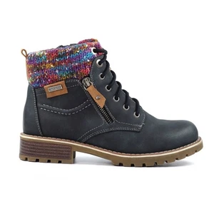 Lunar Tabasco GLB204 Damen Stiefeletten blau wasserdicht Reißverschluss & Spitze - Bild 1 von 8