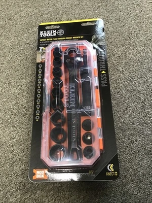 Klein Tools 65400 KNECT 15-Piece Pass Through Socket Set, SAE Impact Socket Set - Image 1 of 2