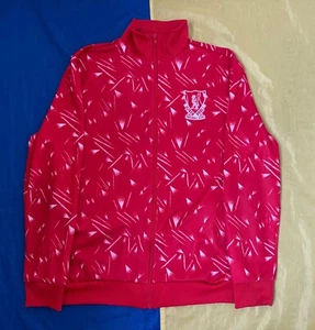 LIVERPOOL 1989-1990 HOME RETRO CANDY TRACK JACKET Sz. M - Picture 1 of 12