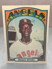 1972 Topps MICKEY RIVERS Rookie Card RC No. 272 Mint California Angels