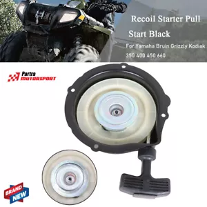 Arranque de retroceso negro para Yamaha Bruin Grizzly Kodiak 350 400 450 660 - Imagen 1 de 12