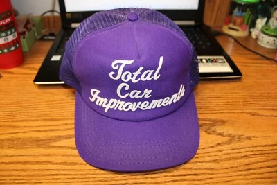 vintage mesh snapback truckers cap hat total car improvements - Image 1 of 4