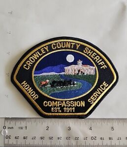 Colorado Crowley County Sheriff Shoulder Patch NEW COLORADO POLICE PATCH 