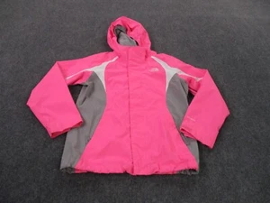 The North Face Jacket Girls L Pink Rain Lined Windbreaker Lightweight Youth - Picture 1 of 18
