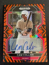 2022 Prizm Draft Picks Cam Collier Tiger Stripes Prizm Auto /25 Cincinnati PDP18
