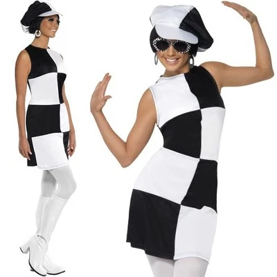 Damen 60er 60er Jahre Party Girl Kostüm Damen 60s Outfit von Smiffys