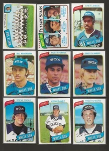 1980 TOPPS CHICAGO WHITESOX TEAM SET OF 28 CARDS NRMT SHARP SET - Picture 1 of 3