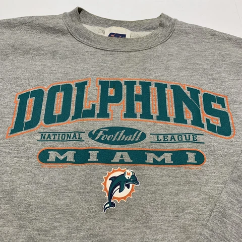 Vintage Miami Dolphins Sweatshirt Nutmeg CSA NFL Crew Neck 2001 Men’s XL Cover