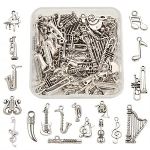 90pcs Mixed Tibetan Silver Alloy Metal Pendants Mini Charms Crafting 15.5~39mm - Picture 1 of 10