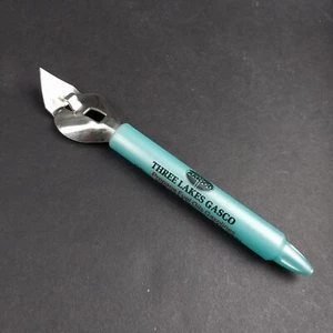 Vintage AMOCO Advertising Can Opener 6.25" Three Lakes Gasco Rhinelander, WI - Picture 1 of 4