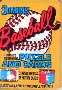 LOTTO 6 CONFEZIONI CERA 1987 DONRUSS BASEBALL 15 CARTE, 3 PEZZI PUZZLE PER CONFEZIONE - Foto 1 di 1