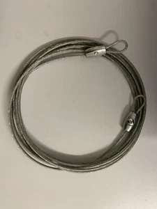 Stahlseil 400 cm lang - 3 mm stark - kunststoffummantelt mit Ei-Klemmen - Bild 1 von 2