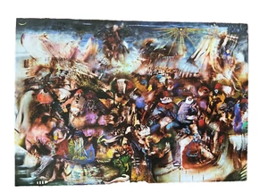 Ali Banisadr Art Card / Mini Print - Private Invitation 2022 Collectible Art - Picture 1 of 5