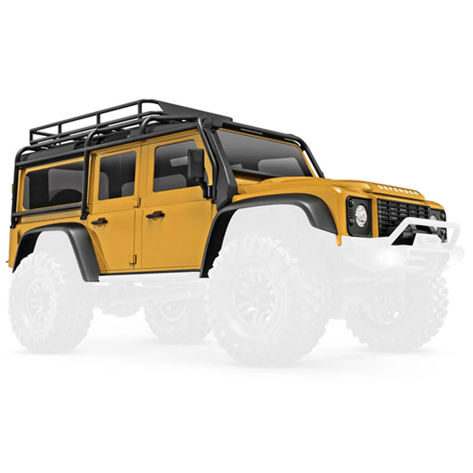 Traxxas 9712-TAN 完整 1/18 路虎后卫车身棕褐色适用于 TRX-4M — 第 1/1 张图片