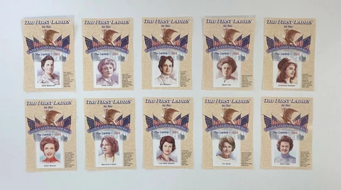 GAMBIA FIRST LADIES OF THE UNITED STATES - ENTIRE SET OF 53 S/S & 3 SHEETS - MNH Cover