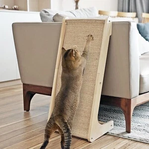 Cat Scratcher, 27" large Sisal Scratching Ramp, L Shape Scratch Pad for Indoor - Picture 1 of 7