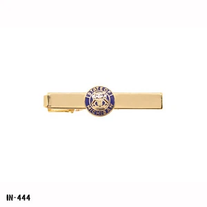 "STATE OF MICHIGAN" Seal Gold Tone Tie Bar ~ Clip Gemsco USA ~ NEW - Picture 1 of 1