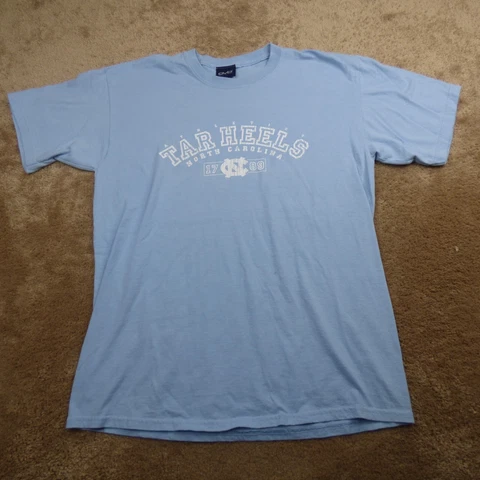 North Carolina Tar Heels Shirt Adult Large Blue White Basketball Mens 4.8* Cover