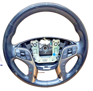 2011-2014 Hyundai Azera Black Leather Steering Wheel GENUINE 561003VGA5RY OEM - Picture 1 of 9