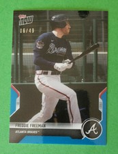 Freddie Freeman BLUE 6/49 2021 Topps Now Road to Opening Day RTOD Braves OD-228