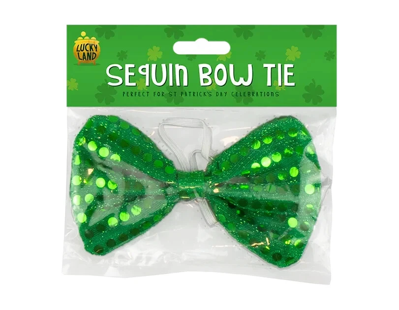 Pajarita de lentejuelas del día de San Patricio - Talla única Foto 1 de 1