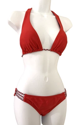 Traje De Baño Rojo Blanco Y Azul Bikini Patriótico Mossimo Mediano S/M 2016 Foto 1 de 4