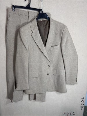 Levi's действие костюм 2 изделия мужской 44L 33 x 31 светло-коричневый Sta-Prest льняной стиль тонкий - Изображение 1 из 4