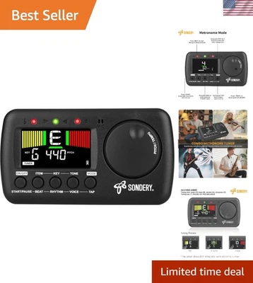 多功能节拍器和调谐器带彩色液晶屏幕-充电方便 — 第 1/4 张图片