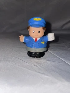 2001 - Fisher Price Little People - Pilota di Aereo - Papà/Uomo/Tazza Caffè - Foto 1 di 6