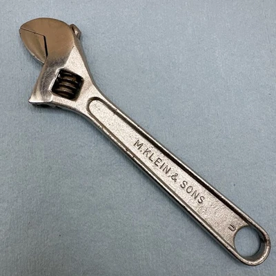 Llave ajustable vintage M. Klein & Sons Tools 500-6 - 6" EE. UU. Foto 1 de 4