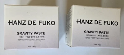 LOT OF 2 Hanz De Fuko Gravity Paste High Hold Medium Shine 2oz/56g, BRAND NEW - Image 1 of 4